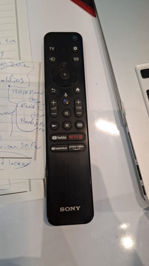 کنترل تلویزیون سونی